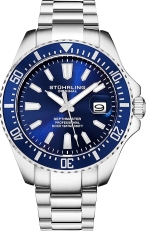 Stuhrling Original Men's Pro Diver Watch | Blue Dial