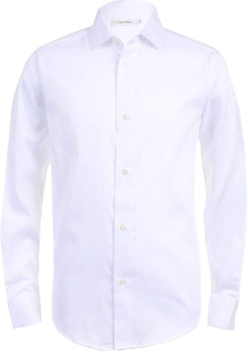 Calvin Klein Boys' Sateen Dress Shirt