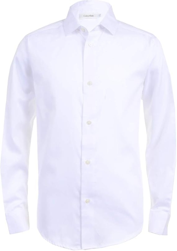 Calvin Klein Boys' Sateen Dress Shirt
