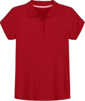 IZOD Girls' Soft Interlock School Uniform Polo