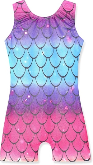 HOZIY Girls' Sparkly Unicorn & Mermaid Biketards