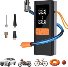 Cordless Tire Inflator & Portable Air Compressor (9000mAh)