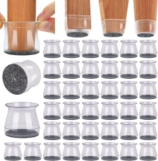 40-Pack Silicone Chair Leg Floor Protectors