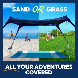 SUN NINJA UPF 50+ Beach Tent & Sun Shelter