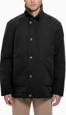 GUESS Men's Sherpa-Collar Military Jacket