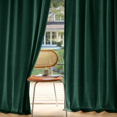 Textured Linen Privacy Curtains (Set of 2)