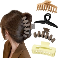 4-Pack Large Rectangle Hair Claw Clips