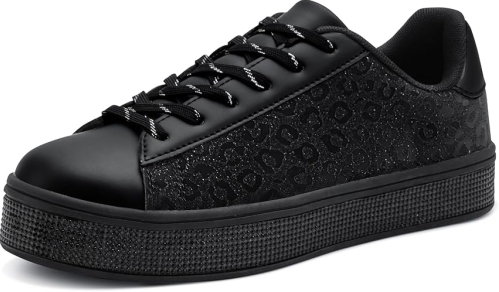 UUBARIS Women's Glitter Fashion Sneakers