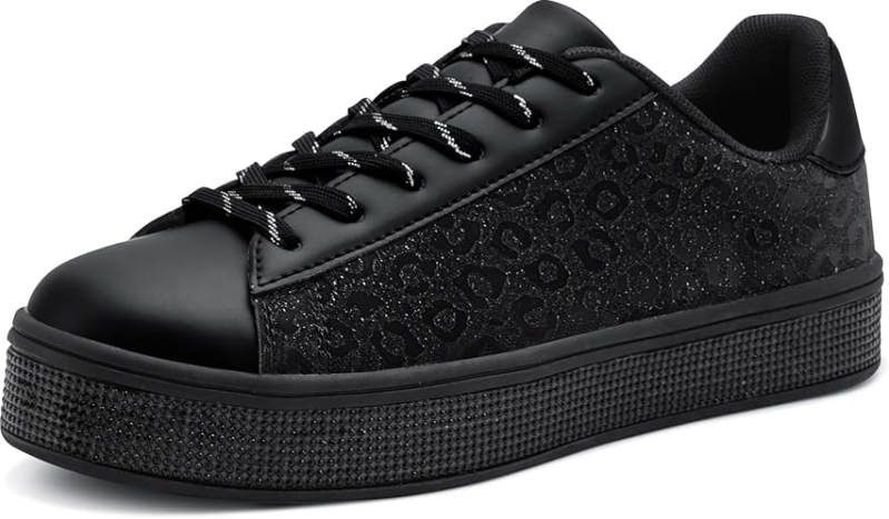 UUBARIS Women's Glitter Fashion Sneakers