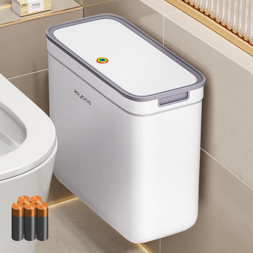 O-MART Small Slim Bathroom Trash Can with Lid