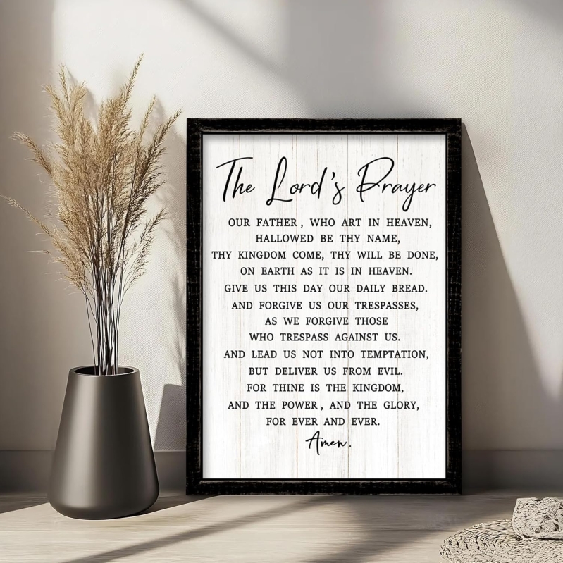 Rustic Bible Verse Framed Wall Art