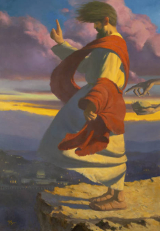 Temptation of Christ Wall Art | Matthew 4 Scripture Decor