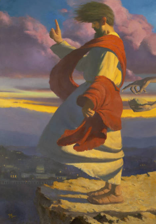 Temptation of Christ Wall Art | Matthew 4 Scripture Decor