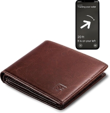 Full-Grain Leather Airtag Wallet for Men