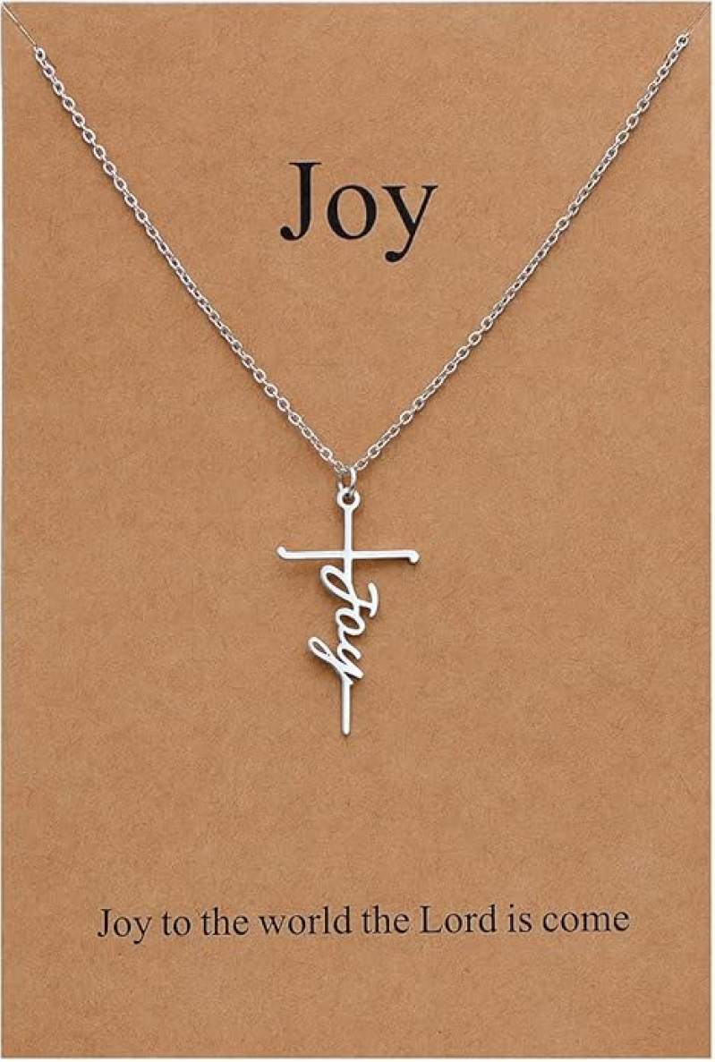 Faith Cross Pendant Necklace for Women