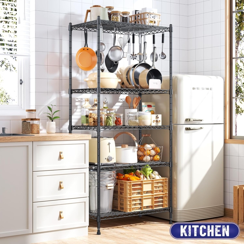 Heavy-Duty 5-Tier Wire Shelving Unit