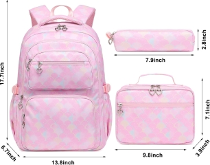 Mermaid Backpack and Lunch Box Set for Girls