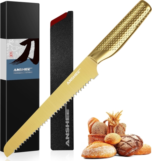 anshee 8-Inch Japanese Bread Knife Review: The Secret to Perfect Slices for Your 2025 Holiday Baking?