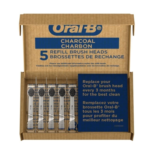 Oral-B Charcoal Replacement Toothbrush Heads (10 Count)
