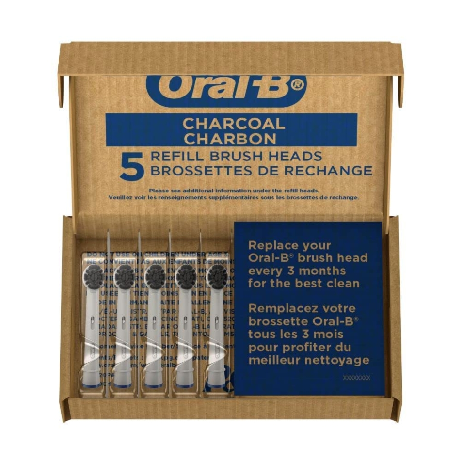 Oral-B Charcoal Replacement Toothbrush Heads (10 Count)