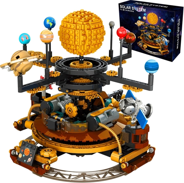 Spinning Solar System Building Block Set
