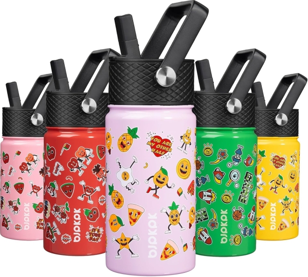 BJPKPK 15 oz Insulated Stainless Steel Water Bottle