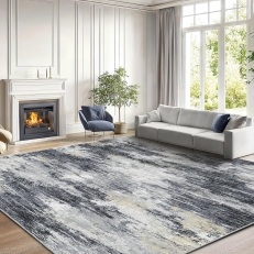 AMADA HOMEFURNISHING 8x10 Modern Abstract Washable Area Rug