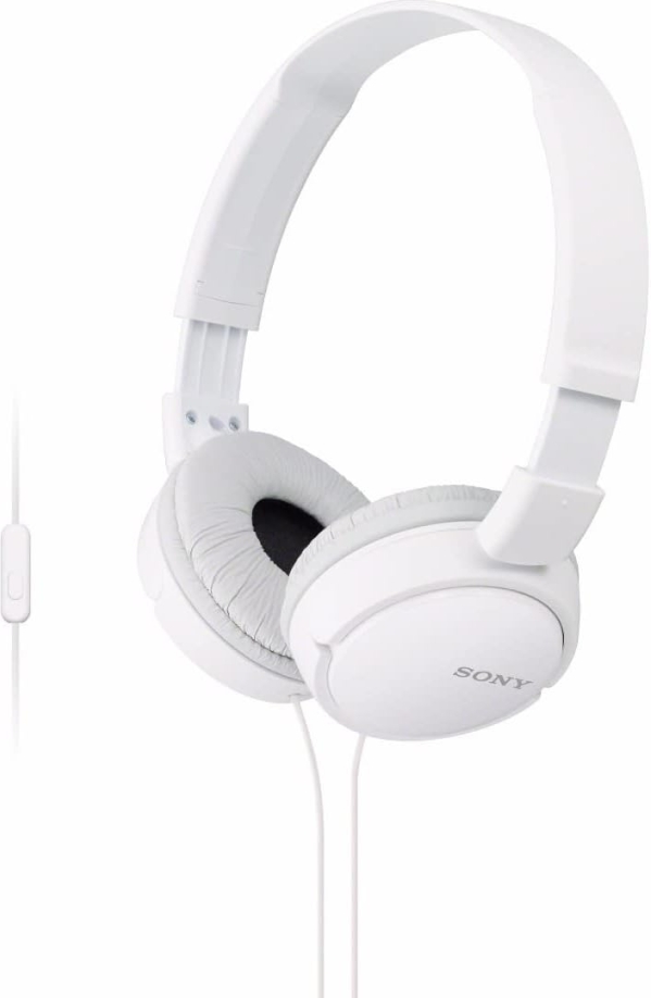 Sony ZX Series (MDR-ZX110AP) Wired On-Ear Headphones with Mic