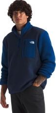 THE NORTH FACE Men's Yumiori 1/4 Zip Fleece Jacket - Lightweight & Recycled Material
