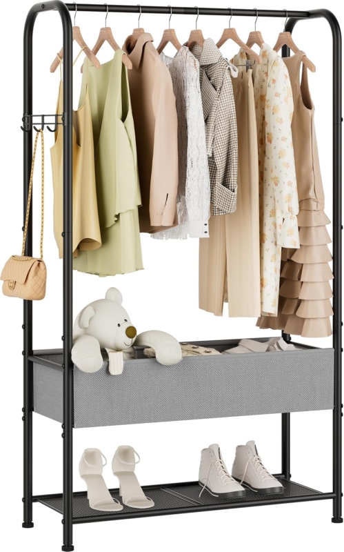 Heavy Duty Freestanding Metal Garment Rack | Extra-Tall 72
