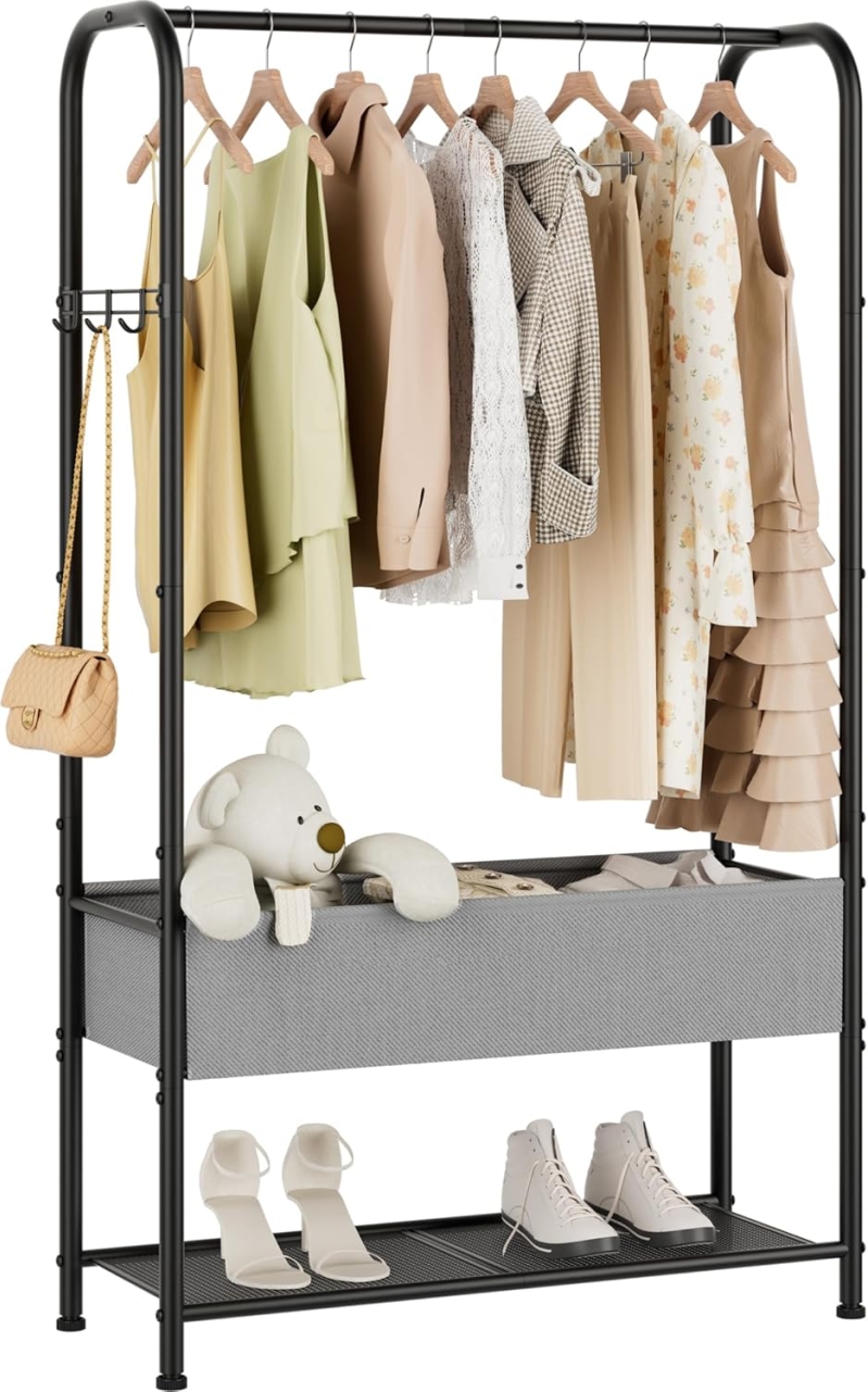 Heavy Duty Freestanding Metal Garment Rack | Extra-Tall 72
