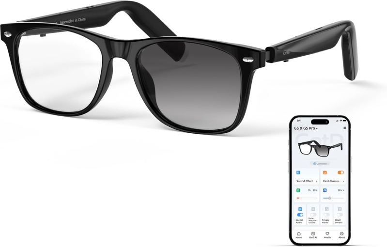 AI Smart Glasses with ChatGPT & 147-Language Real-Time Translation | Open-Ear Audio & Polarized Lenses