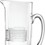 Reed & Barton Sloane Crystal Pitcher | 44 oz Crosshatch Barware for Entertaining