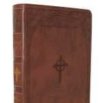 NABRE Catholic Bible, Large Print Edition | Brown Leathersoft, Comfort Print & Study Notes