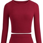 PRETTYGARDEN Ribbed Knit 2 Piece Outfit for Women | Crop Top & Maxi Flowy Skirt Matching Set