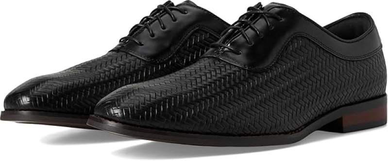 Stacy Adams Men's Keating Lace Up Oxford | Printed Leather Detail & Red Zone Comfort