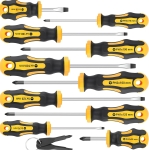 Amartisan 10-Piece Magnetic Screwdriver Set | Professional Cushion Grip Phillips & Slotted Tips