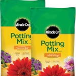 Miracle-Gro Potting Mix (2-Pack, 8 Qt.) | Feeds 6 Months for Container Plants, Flowers & Vegetables