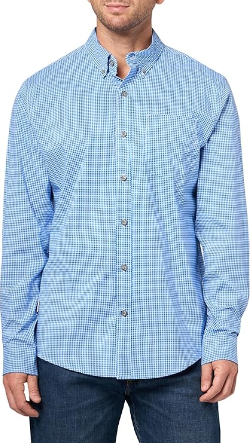 Eddie Bauer Men's Voyager Flex Long-Sleeve Shirt | Moisture-Wicking & Polygiene Odor Control