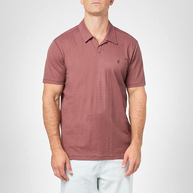 John Varvatos Men's Fashion Knitwear | Viscose-Polyamide Blend & Collared Neck