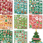 OHOME 320 PCS Christmas Stickers for Kids | Stocking Stuffers, Party Favors & Holiday Crafts
