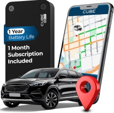 Cube Pro Hidden Magnetic GPS Tracker for Vehicles – 1 Year Battery, IP67 Waterproof, Real-Time Fleet & Car Tracking