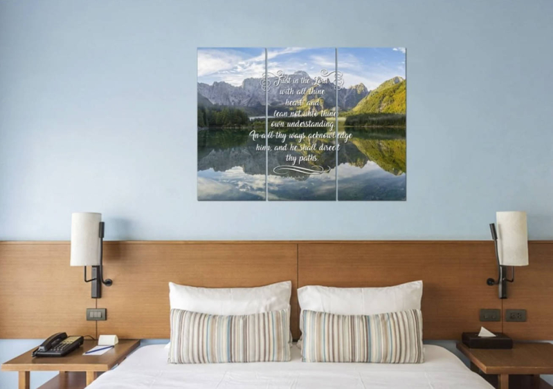 Proverbs 3:5-6 NIV Canvas Wall Art | Scenic 