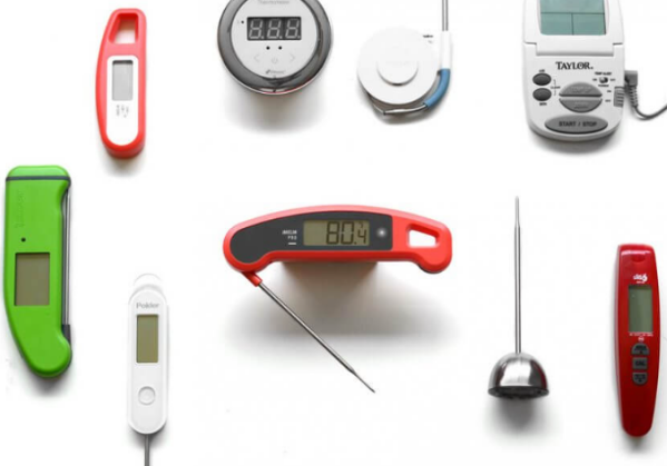 Dual Channel Digital Kitchen Timer with 199 Minute Countdown and Rotary Dial