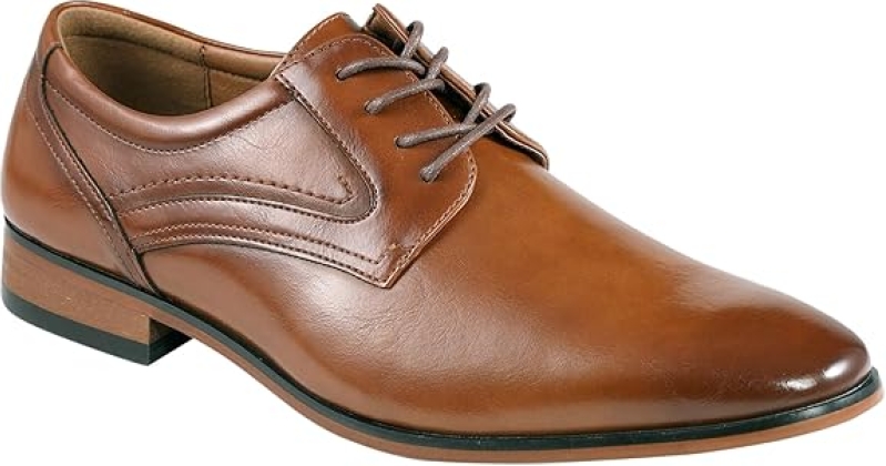 Guess Men's Sameer Faux Leather Oxford Dress Shoes with Memory Foam