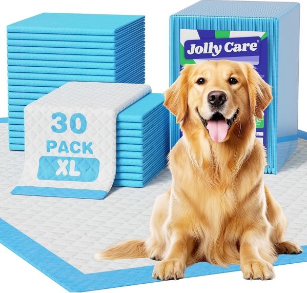 Extra Large Puppy Dog Pee Pads 28 x 34 Inch Super Absorbent 30 Count
