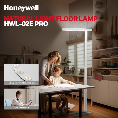 Honeywell LED Floor Lamp Modern - 100W 10400LM Sunturalux Eye Caring Office Lamp