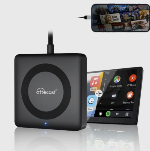 Ottocast Car TV Mate Pro 2-in-1 Wireless CarPlay and HDMI Adapter for Fire TV Stick
