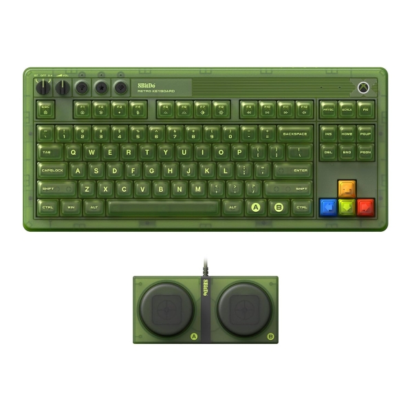 8BitDo Retro 87 Mechanical Keyboard Xbox Edition - Wireless RGB Hot Swappable Gaming Keyboard