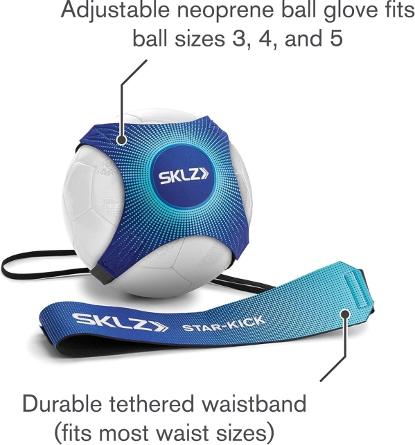 SKLZ Star-Kick Solo Soccer Trainer - Hands-Free Practice Equipment